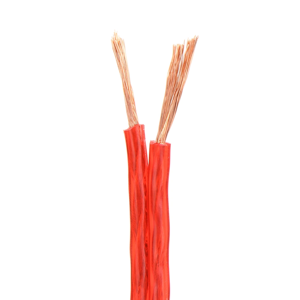 Copper Conductor PVC Sheath Red Transparent Car Power Cable/Car Battery Cable