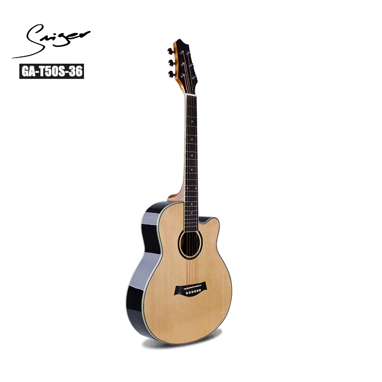 2023 Hot Sale 36 Inch Travel Size Solid Acoustic Guitar for Folk Small Western Guitar Acoustic