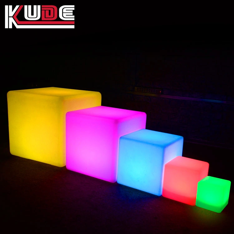 Muebles de cubo LED impermeable PE&amp;simg Plasti; Enciende cubo LED