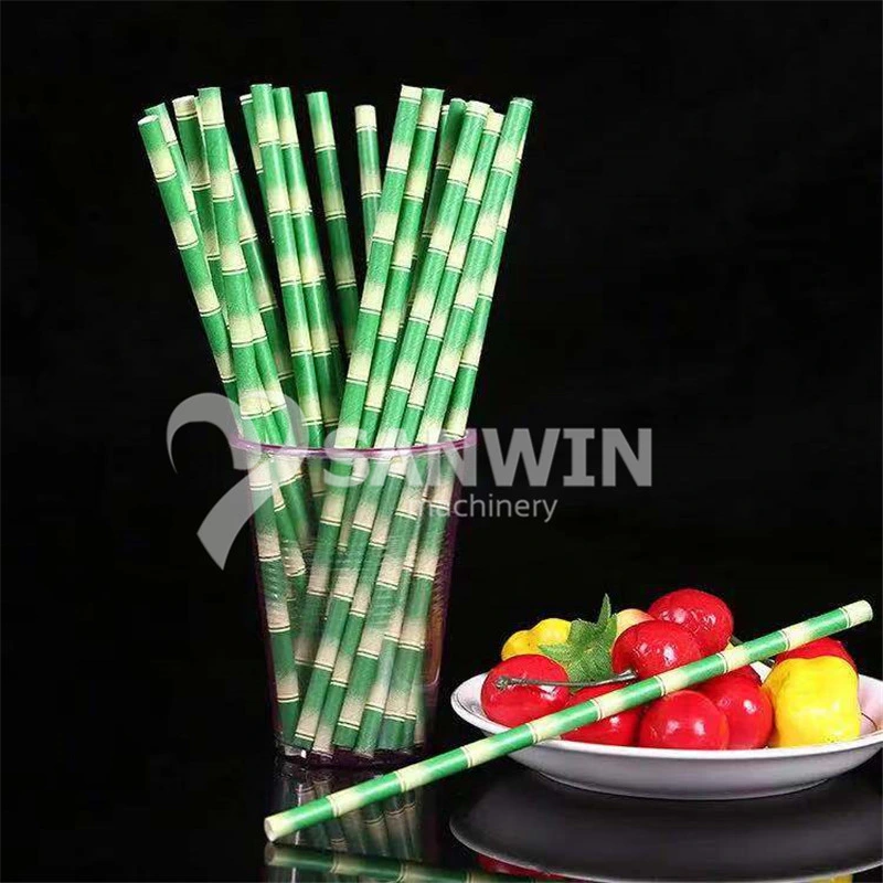 4 Colors Paper Straws Flexo Printing Machine with Auto Loading