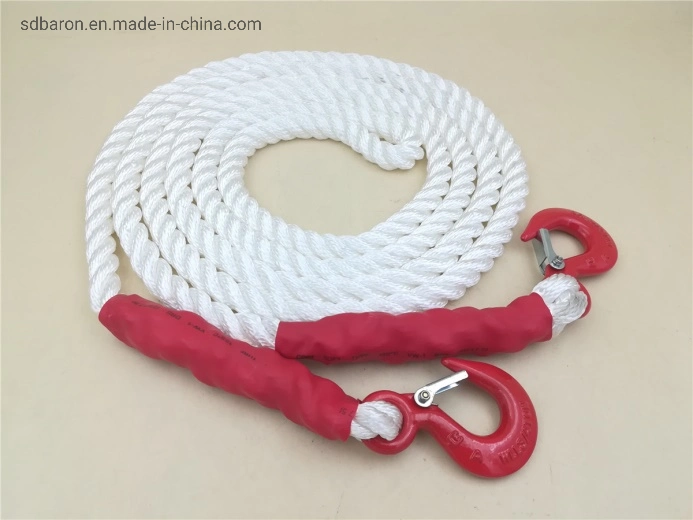 Nylon 3 Strand Dock Line, Twisted Nylon Rope, Black or White Multipurpose Wire, Crafts, Traction, Dock Line and Heavy Load.