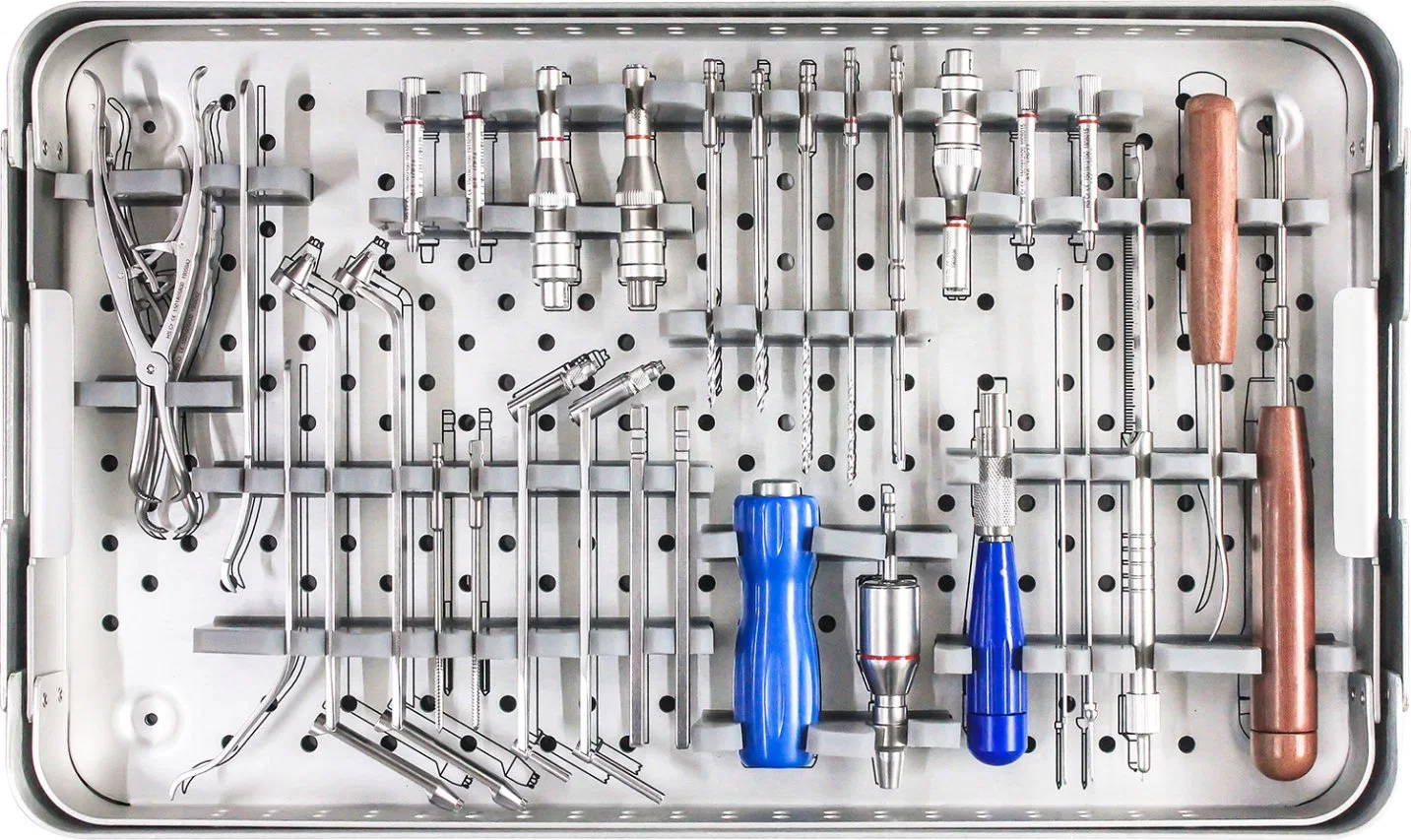 Ferramentas cirúrgicas Orthopedic Equipment Ulna &amp; Raio do sistema de trancamento do Conjunto de Instrumentos