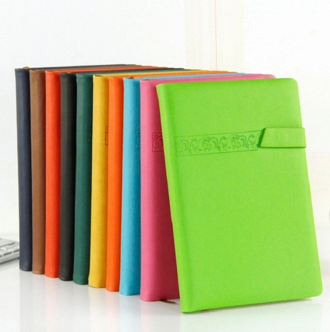 New Customized Gift Office Supply A5 PU Cover Notebook with Magnetic Snap