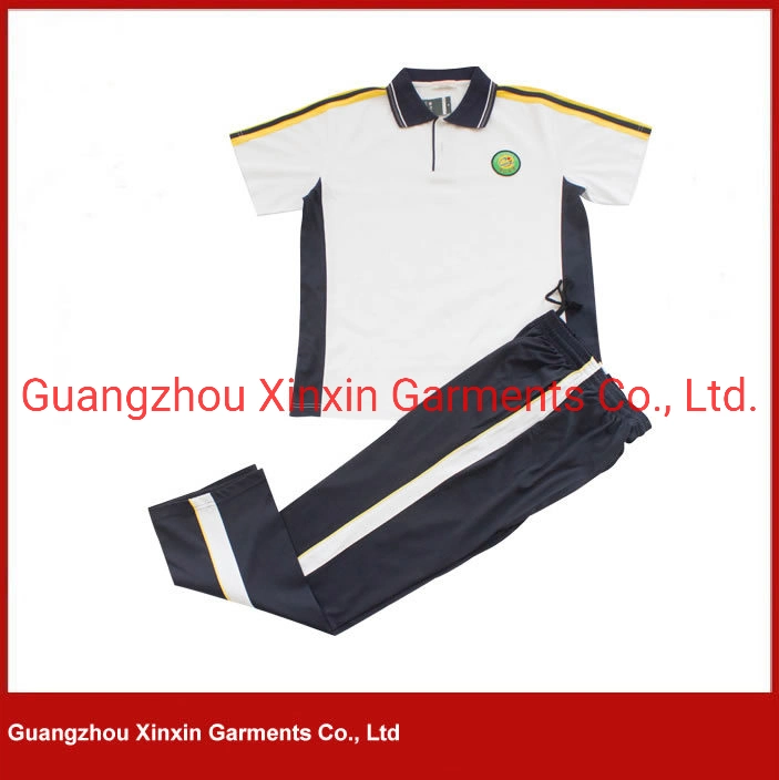 Manufacture Good Quality School Garment with Your Own Logo Printing Embroidery (U33)