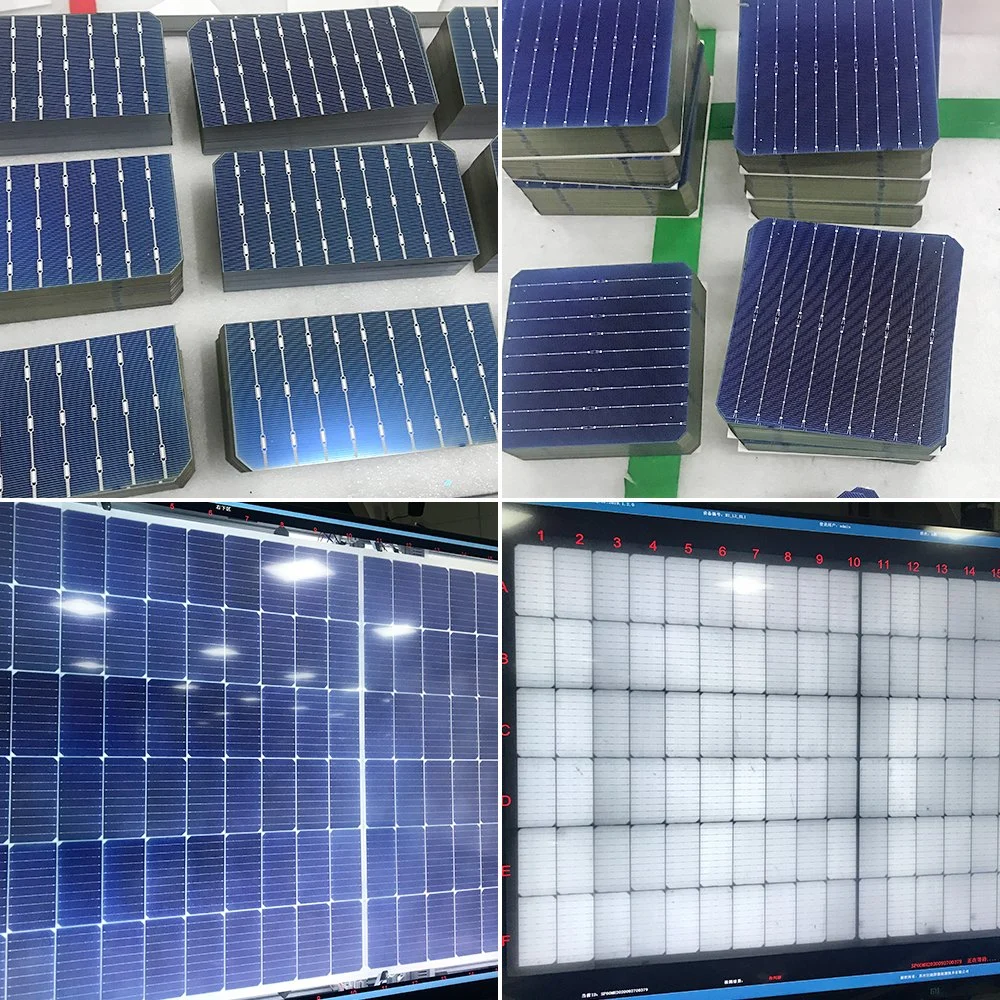 Corte de alta eficiencia de la mitad de las células 132 de 470 W 475W 480W 485W 490W Mono la hoja trasera transparente los paneles solares con la certificación CE