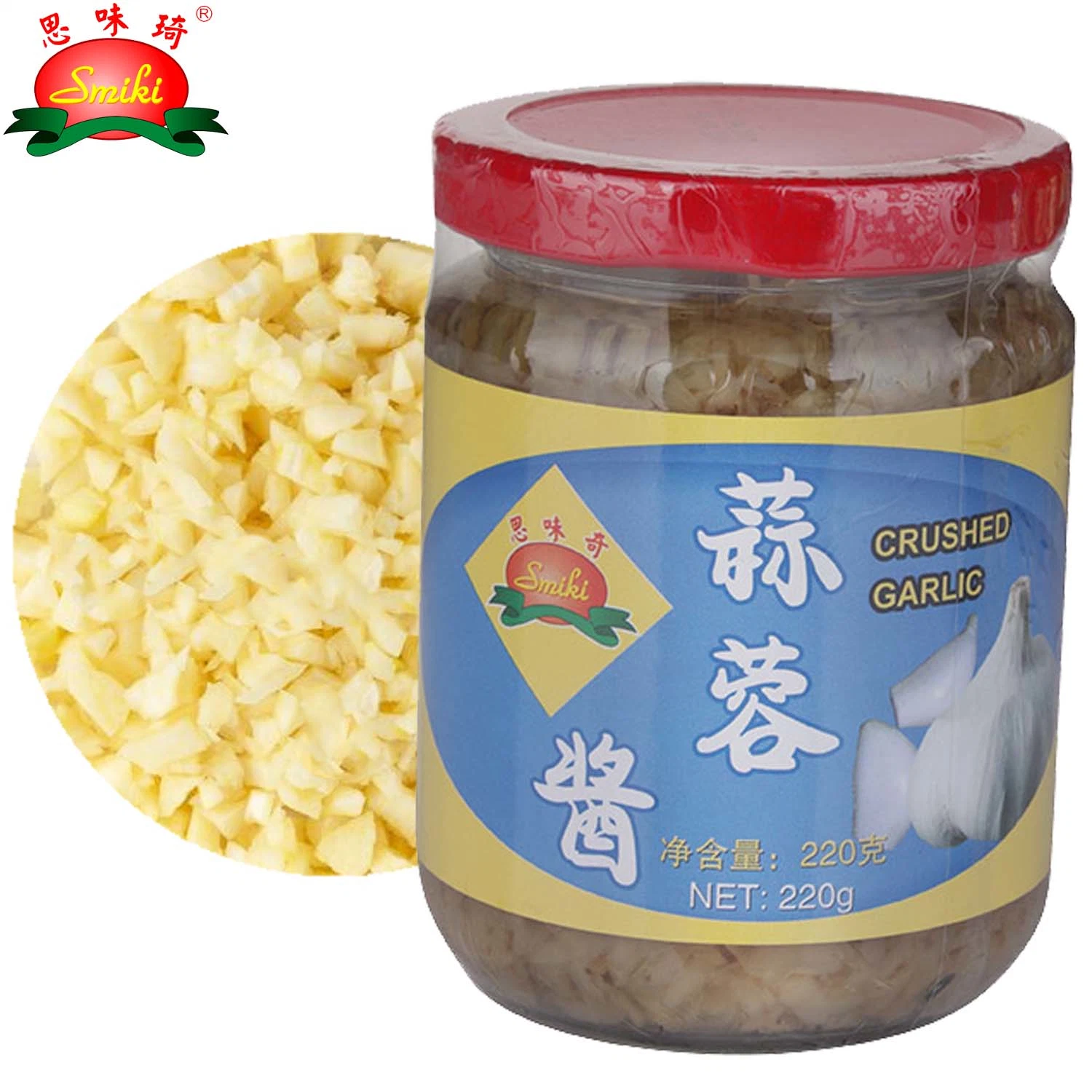 China Exporter Ajo picado orgánico/Ajo triturado hecho de Natural fresco Ajo