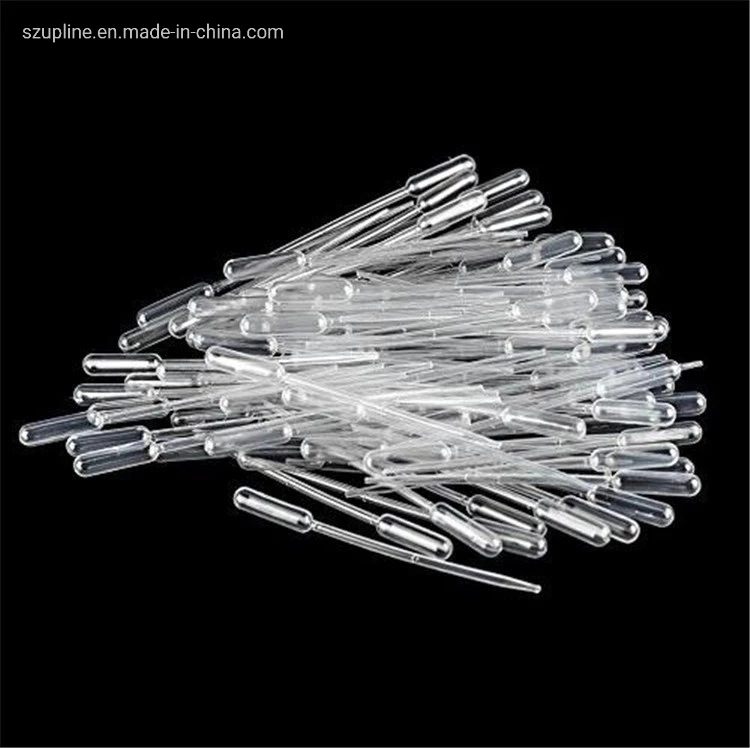 Pipettes Pasteur jetables de transfert en plastique 5ml 10ml 1 ml 3 ml du pipetage