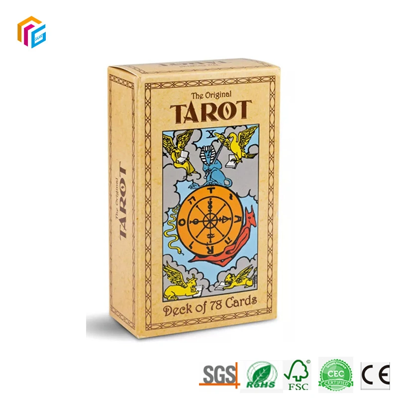 Custom Art Paper Full Color Offset Printed 42PCS Affirmation Set Tarot Cards with Guidebook