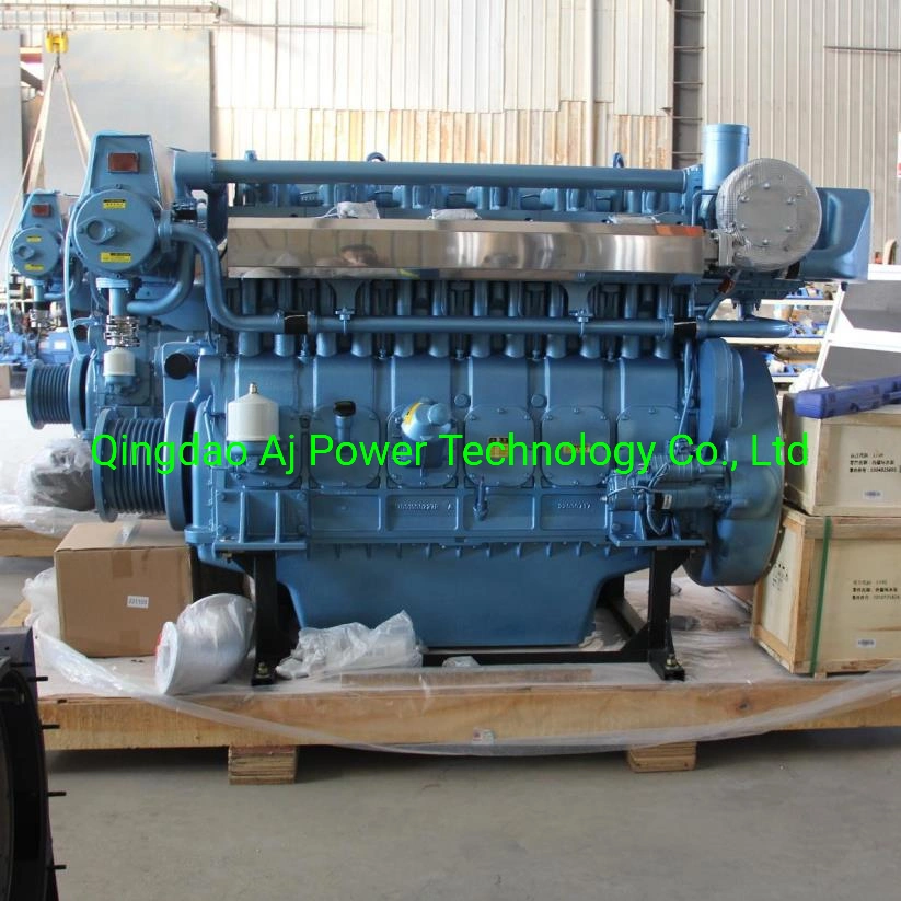 Hot Sales Weichai 250HP Marine Diesel Engine with Six Cylinder Water Cooled