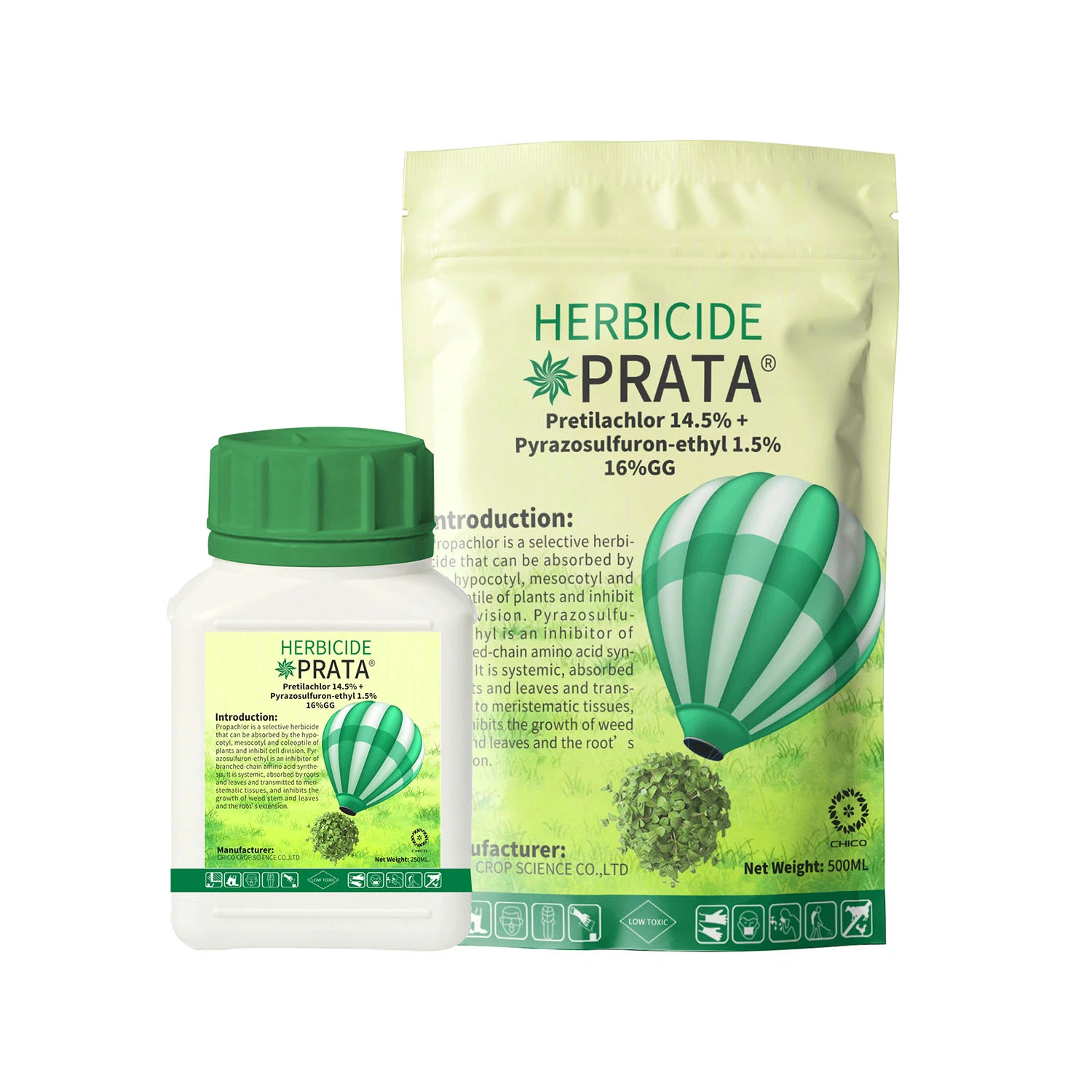 Prata Selective Weedicide Pretilachlor 4.5% + Pyrazosulfuron-Ethyl 1.5% 16%Gg Annual Weedkiller