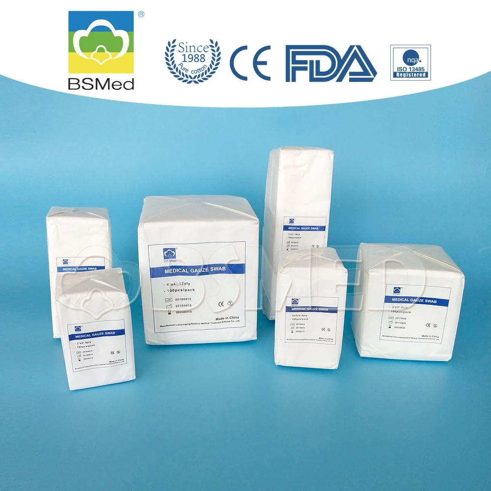 Medical Disposable Products Raw Cotton Gauze Swab Equipment