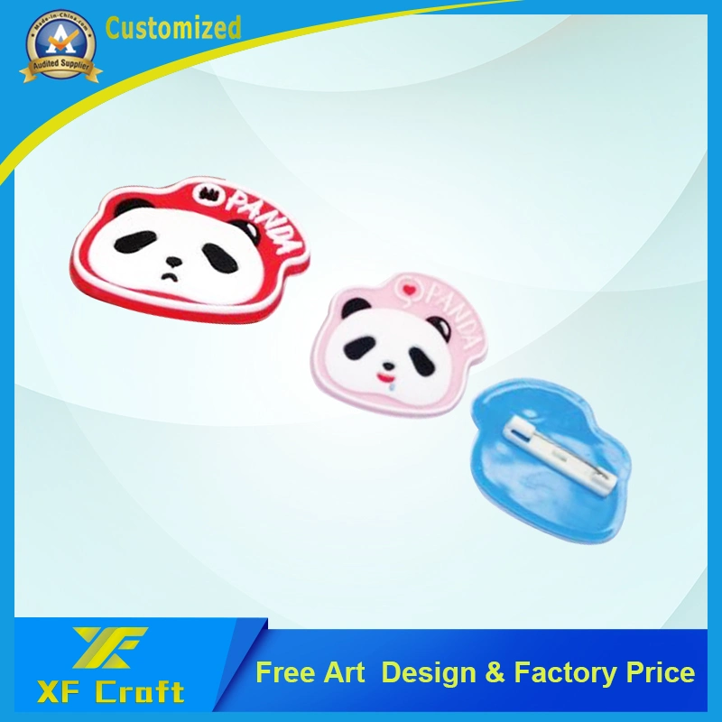 Professional Customized Plastic PVC Rubber Laple Pins with Any Logo Design