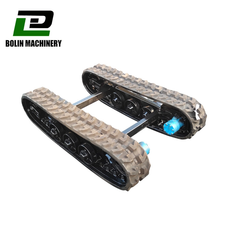 Crawler Mini Rubber Track Undercarriage/Tracked Chassis System