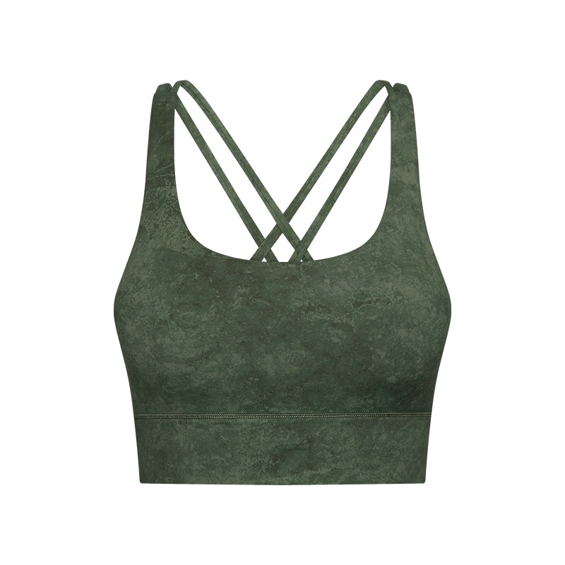 Dw002 nueva cruz de las mujeres Yoga Bra High-Intensity mate a los golpes de ropa interior deportiva