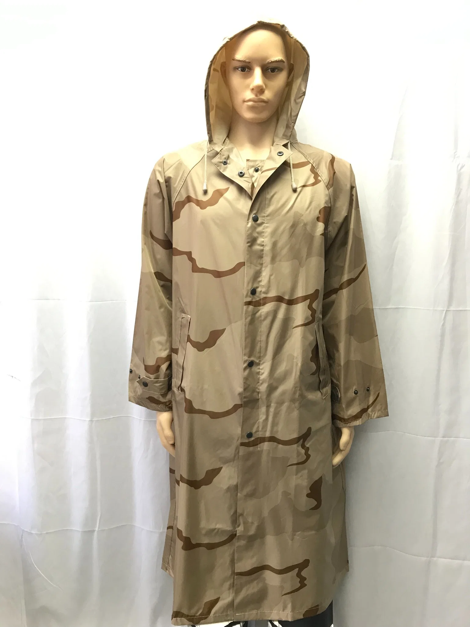 Impermeable de PVC con capucha y camuflaje personalizado, ropa de lluvia, ropa de trabajo, impermeable, impermeable, Impermeable de seguridad, ropa impermeable barata