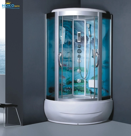 Self Contained Steam Bath Fibreglass Shower Cubicle with Different Sizes