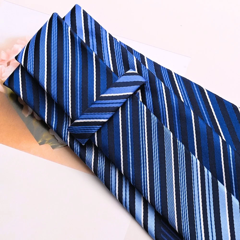 Custom Color Formal Horizontal Regimental Mens Striped Tie