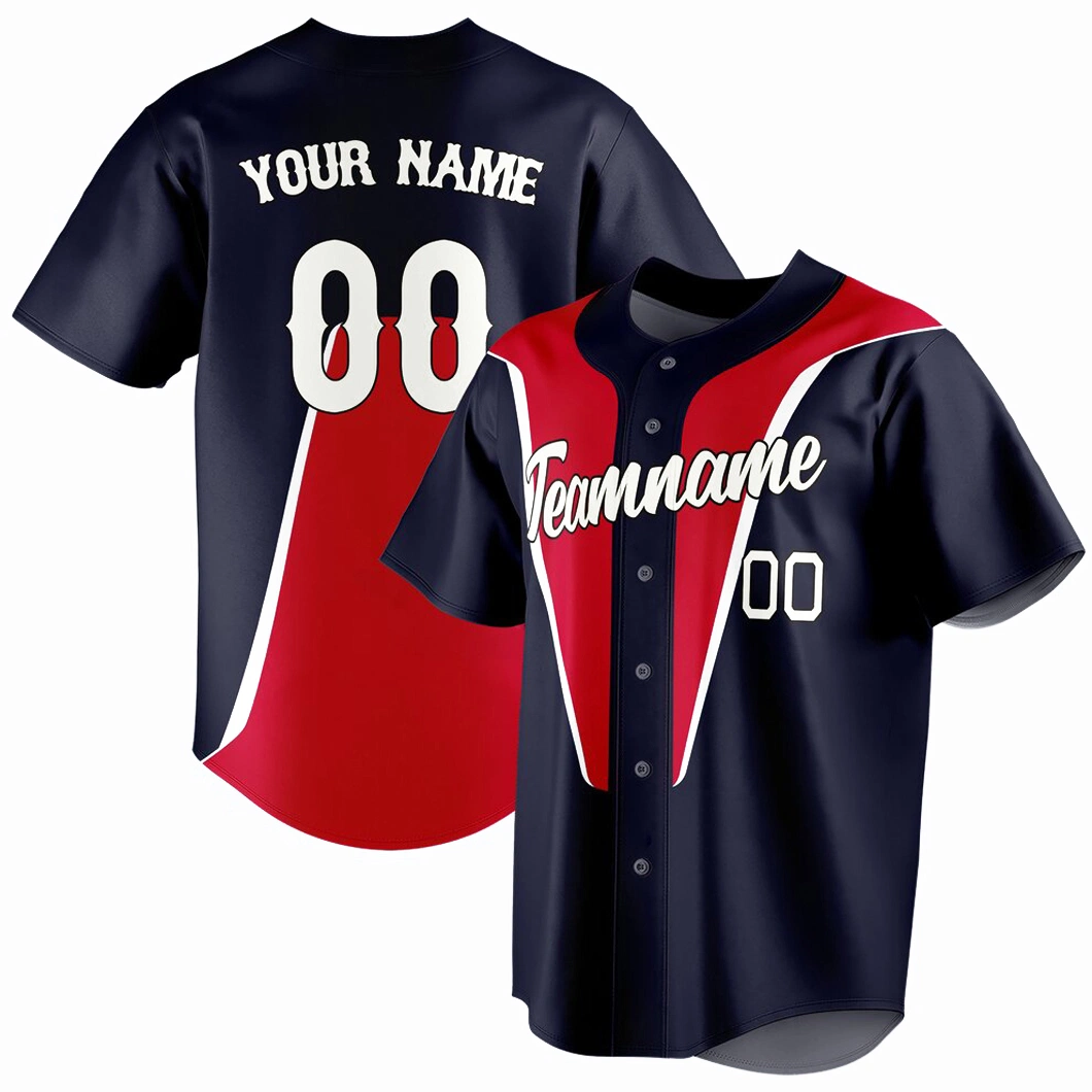 Custom Short Sleeve Cheap Blank Baseball Jersey Wholesale/Supplier Sublimation and Embroidery World Baseball Jersey