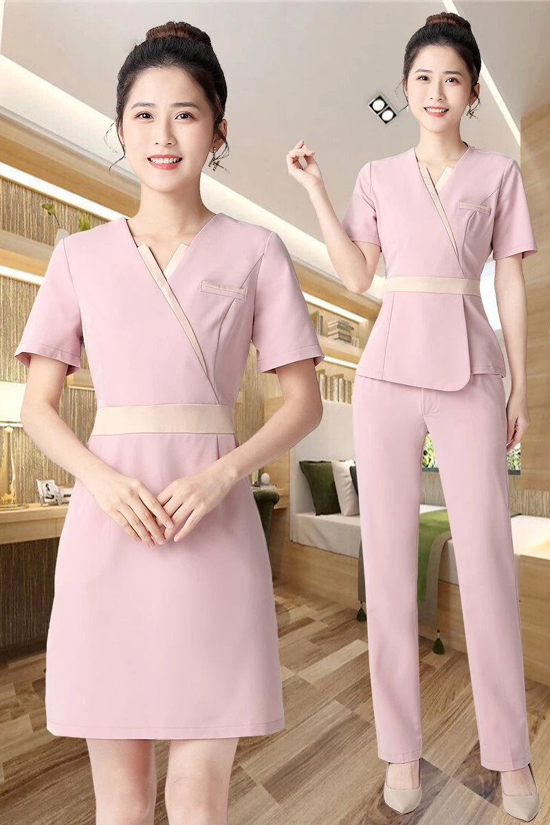 Women's Beauty Salon Health Salon Foot Bath Technician Work Clothes