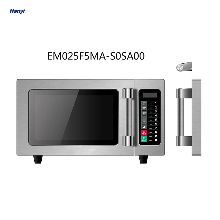 0,9 Cu. FT/25L 1000W Horno de microondas comercial