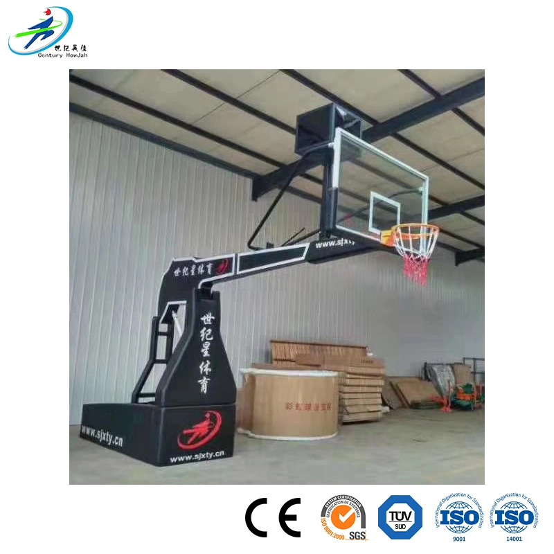 Century Star Basketball Stand System Manufacturing Square Tube Lifting Basketball Stand Electric Foldable Basketball Stand