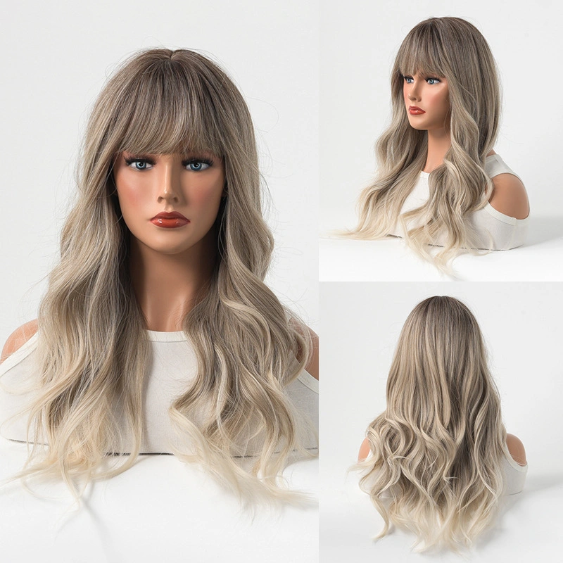 Hot Sale Factory Directly Pop Curly Ombre High Temperture Synthetic Hair Wigs