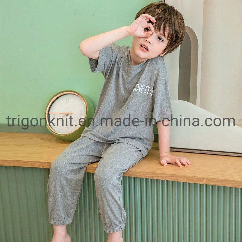 Kids Clothes Girls&prime; Pajamas Set Made of CVC 60/40 From Factory with Fama & BSCI