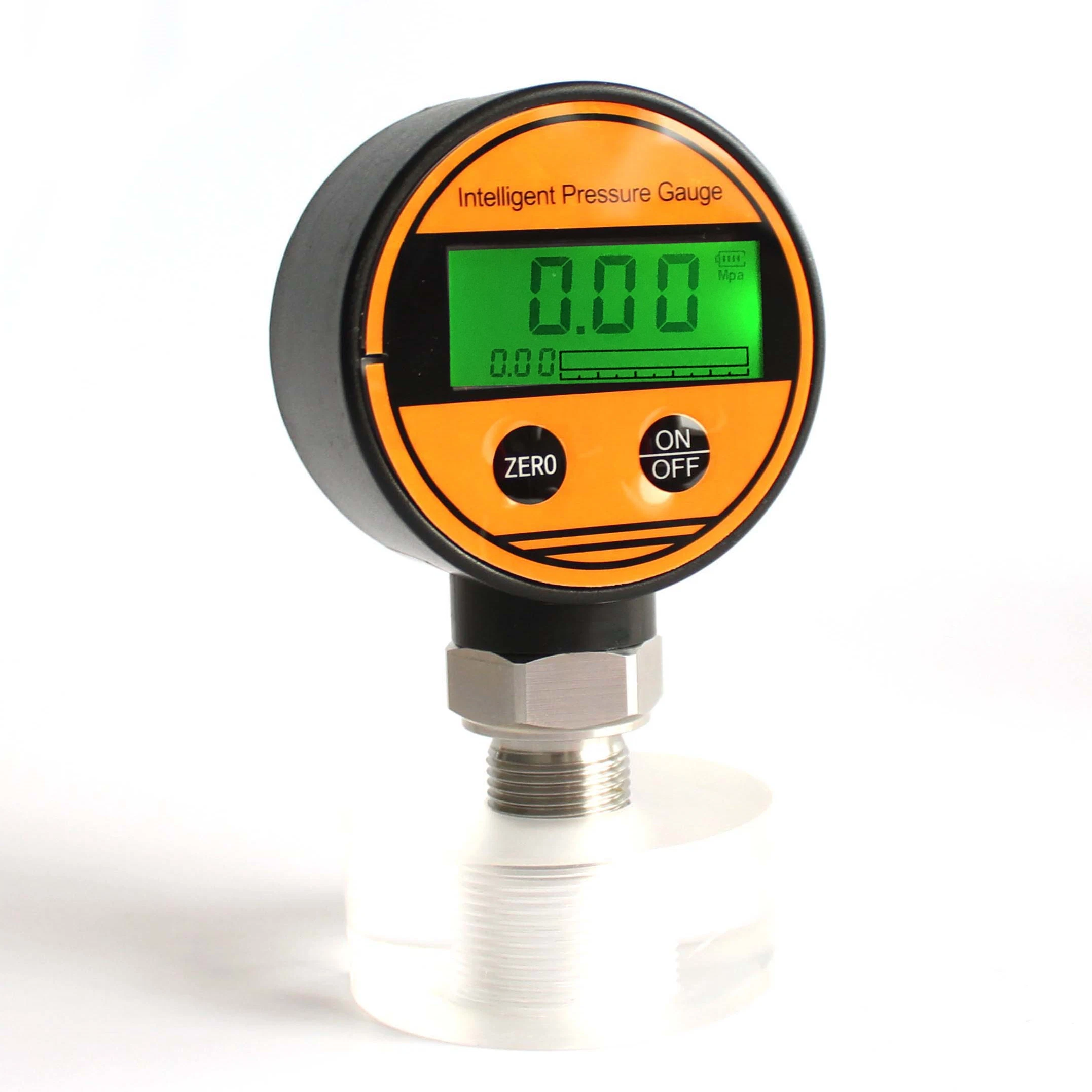 Original Factory Price 68mm Battery Powered 10MPa Piezoresistive Pressure Sensor LCD Display with Light Vacuum Digital Pressure Gauge