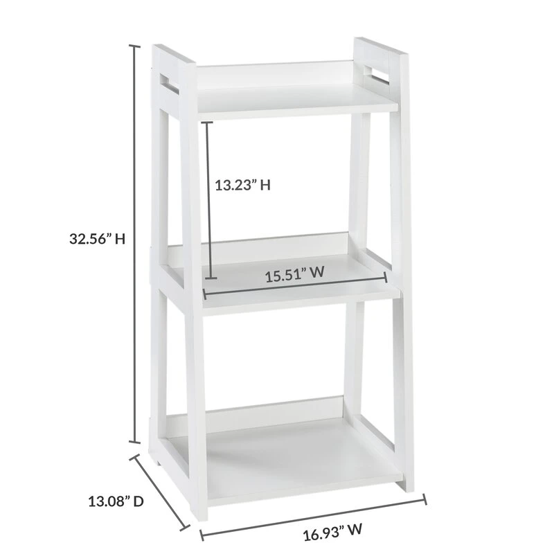 Home Furniture High quality/High cost performance  Painting Wood Office Wall Ladder Bookcase Shelf for Living Office Room