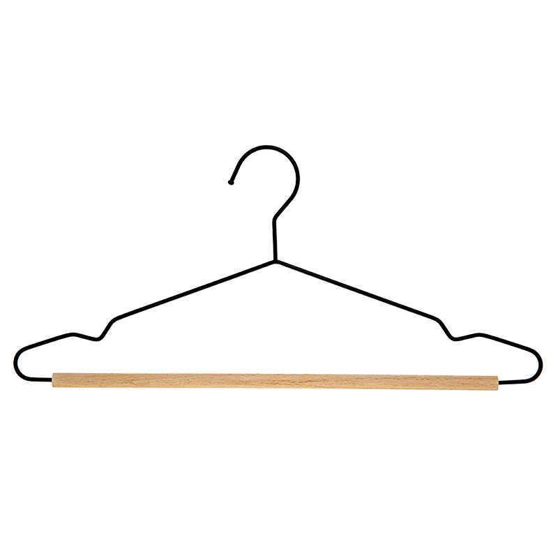 Percha de madera y metal para ropa, camisa, abrigo, pantalón, lavandería, prendas de vestir, tela, ropa, perchero de plástico.