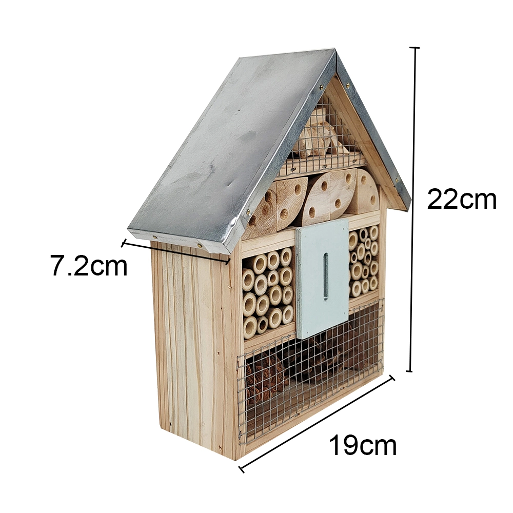 Garden Home Madeira inseto Hanging Beehive Hotel Insect House com Gancho