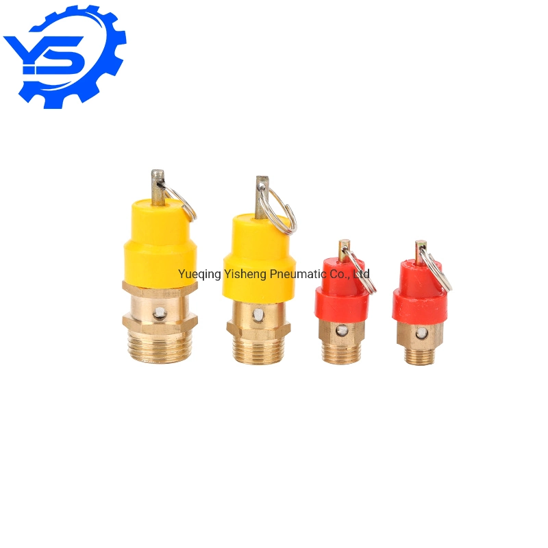 Spring Type Industrial Air Compressor Safety Valve Mini Pressure Relief Valve Pull Ring Pressure Relief Valve