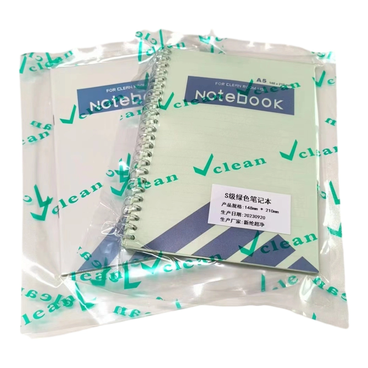 Industrial Cleanroom Notebook Paper Scrap Free A5 Size for Industry