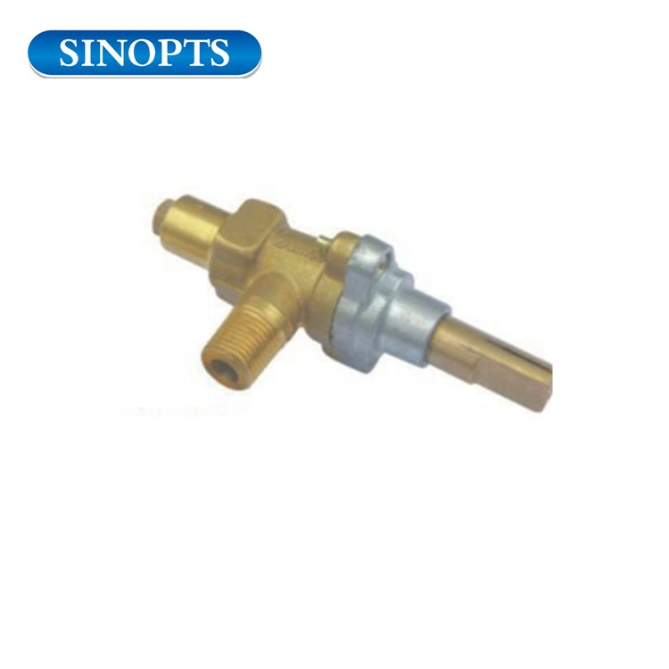 90 Angle Single Nozzle Flameout Safeguarding Brass Safety Valve with Adopting Import Magnet Valve for Gas Stove Oven