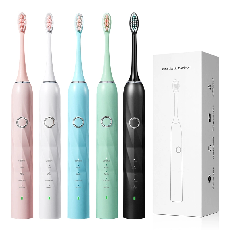 Adult Waterproof Personalized China Private Label USB Rechargeable Smart Ultrasonic Electronic Sonic Electric Toothbrush