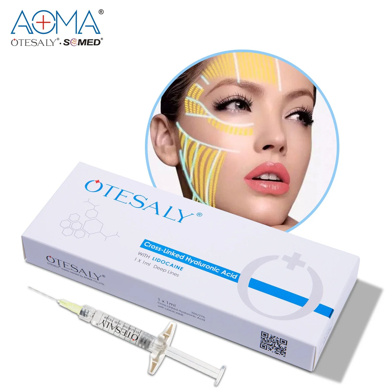 New Arrival Hyaluronic Acid Injections Ha Otesaly 1ml Deep Lines with Lido Dermal Filler