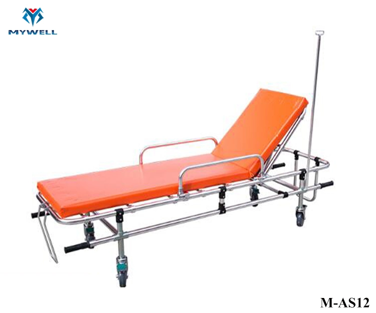 M-As12 Hot Selling Folding Ambulance Stretcher with Wheels