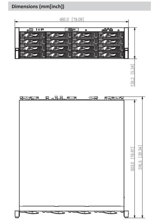 Dahua 64/128 Channel 3u 16hdds Ultra Series Network Video Recorder Ai NVR NVR616-64/128-4ks2