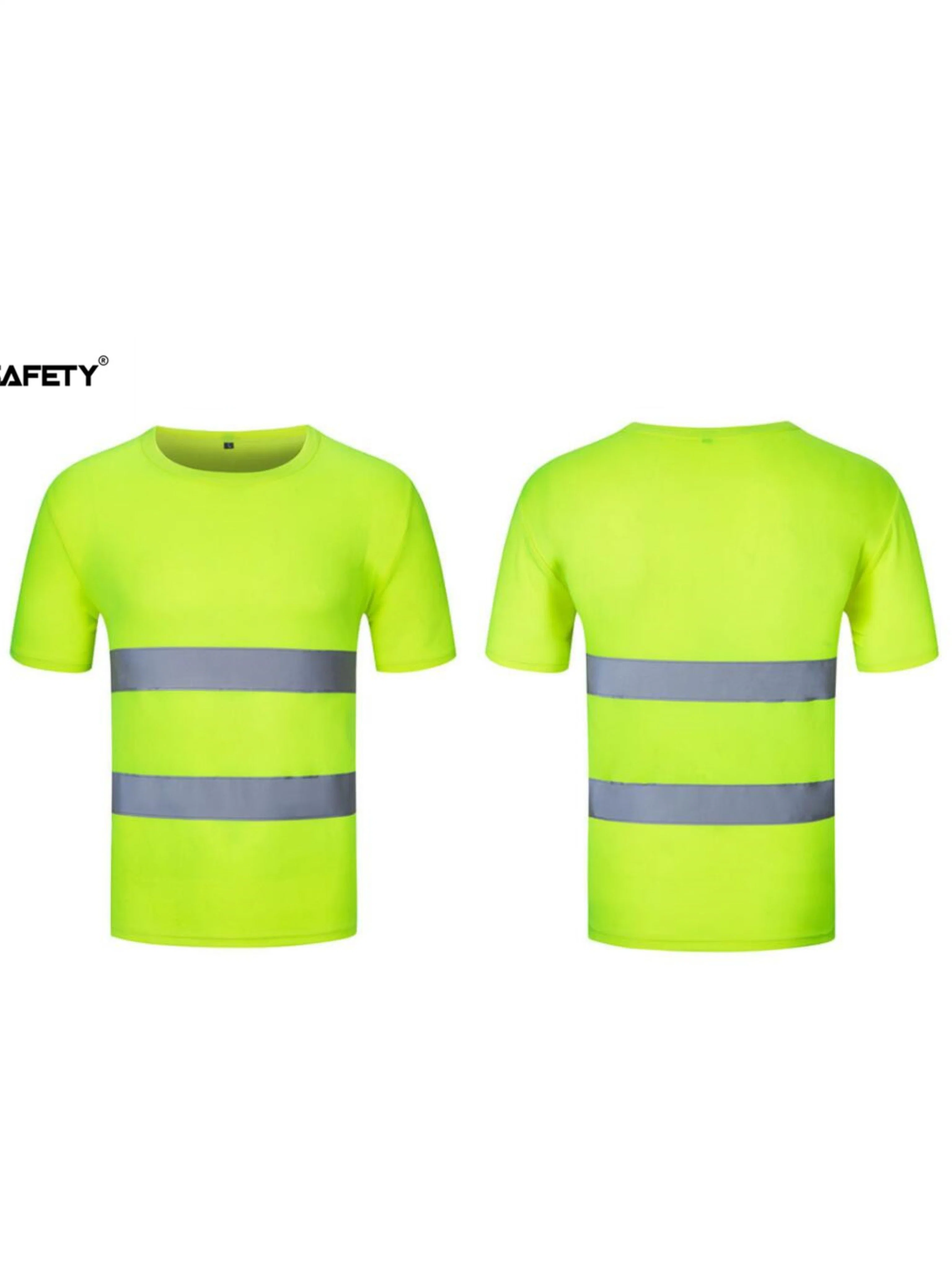 Workwear Reflective Clothing Reflective Polo Shirt with Long Sleeves 100% Cotton