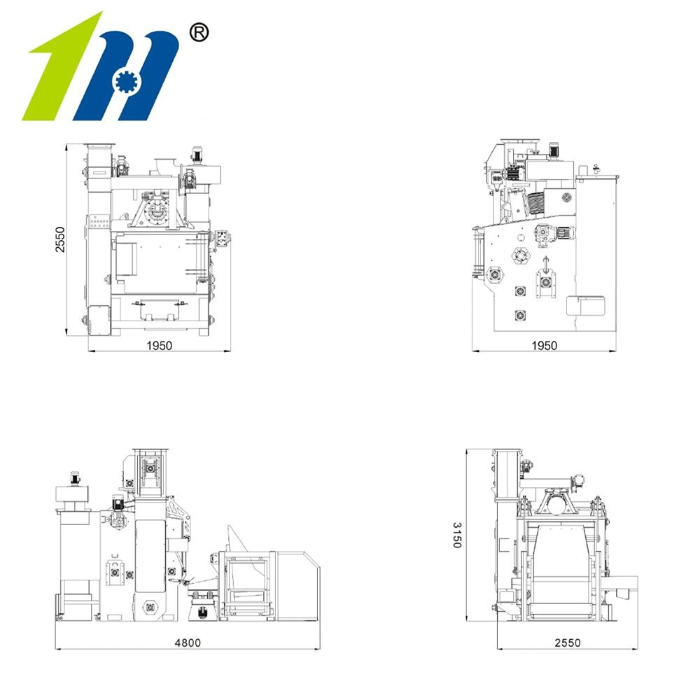 Correa de volteo de la máquina/Granallado Granallado Sandblaster Equipamiento para la venta