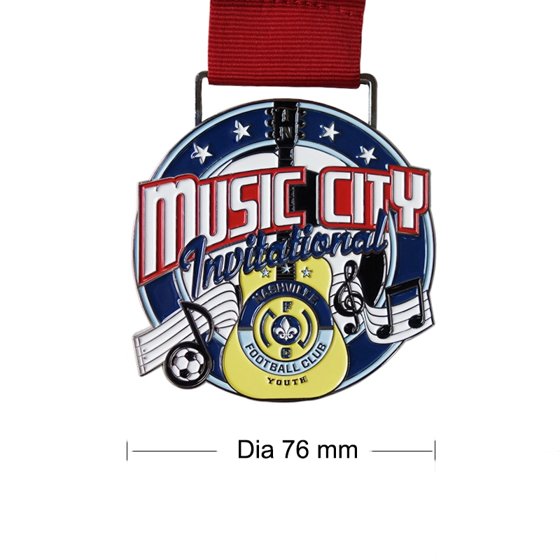 Custom 2D Music Design Promotional Souvenir Medal