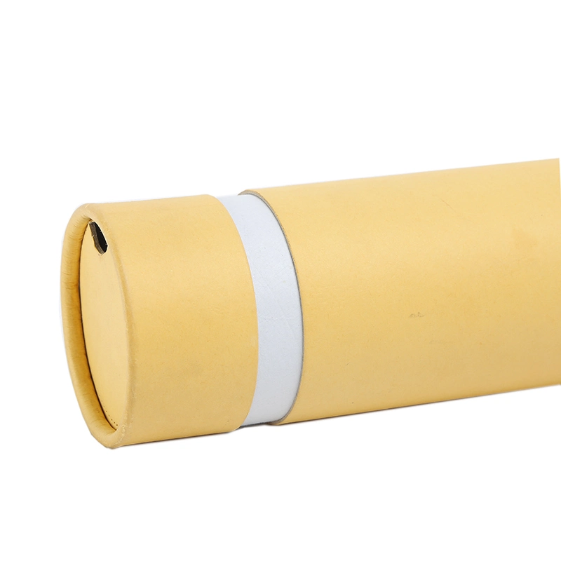 Gelb Runde Kraft Papier Tube Verpackung Großhandel/Lieferant für Tee biologisch abbaubar Papppapierrohr