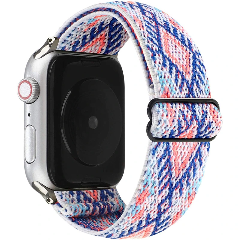 Bracelet élastique en nylon extensible de style bohémien pour montre et pour Apple Watch.