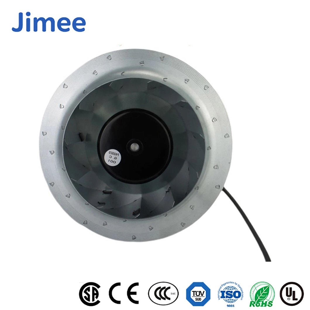 Motor de Jimee China Ventilador Axial de CA de la manufactura Jm310/70d2c1 Clase de protección IP44 DC Ventiladores Centrífugos 6 Ventiladores Industriales de pie Ventilador Axial de 24V para el acondicionado