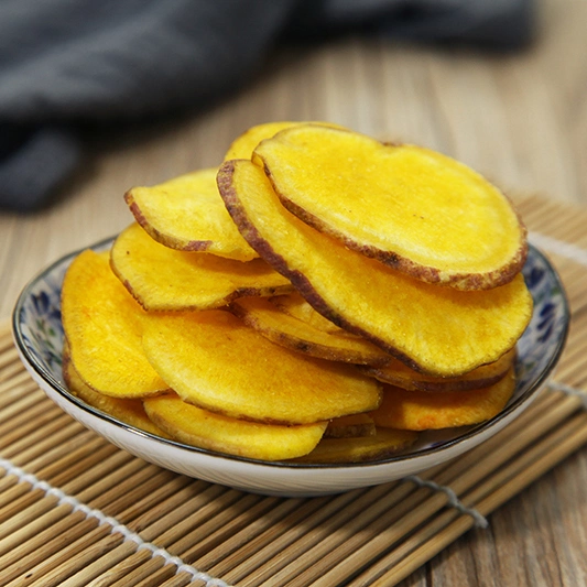 Vakuum Gebratene Gemüse Gesunde Snack-Lebensmittel Süßkartoffeln Chips