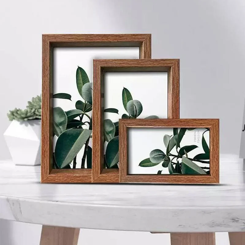 Wooden House Decoration 6X8 4X6 DIY Craft Picture Frames Unfinished Solid Pine Wood Photo Frames for Arts Painting Projects