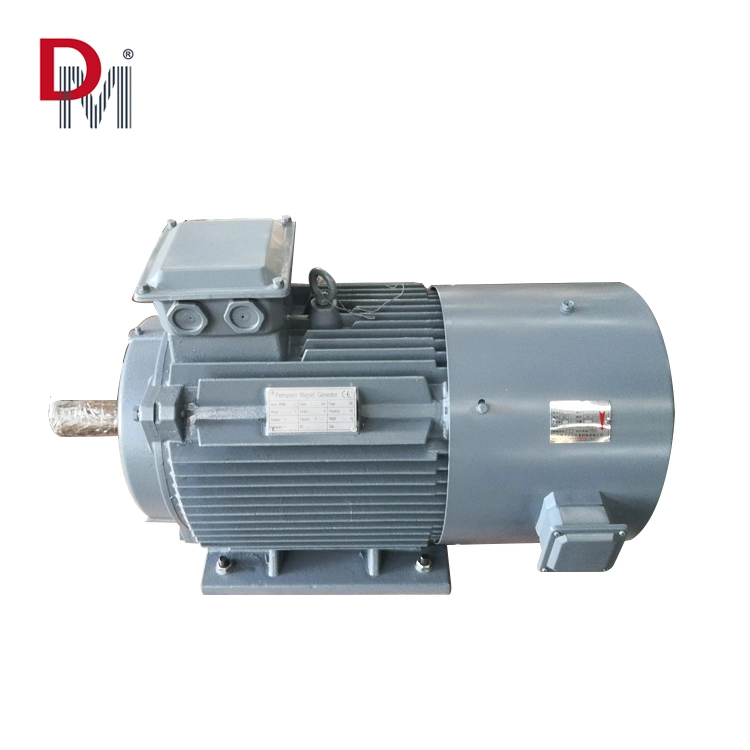 Generador de imán permanente de CA trifásico de alta eficiencia de baja velocidad RPM, generador de alternador PMG de 35 kW a 50 kW a 500 RPM AC220V.