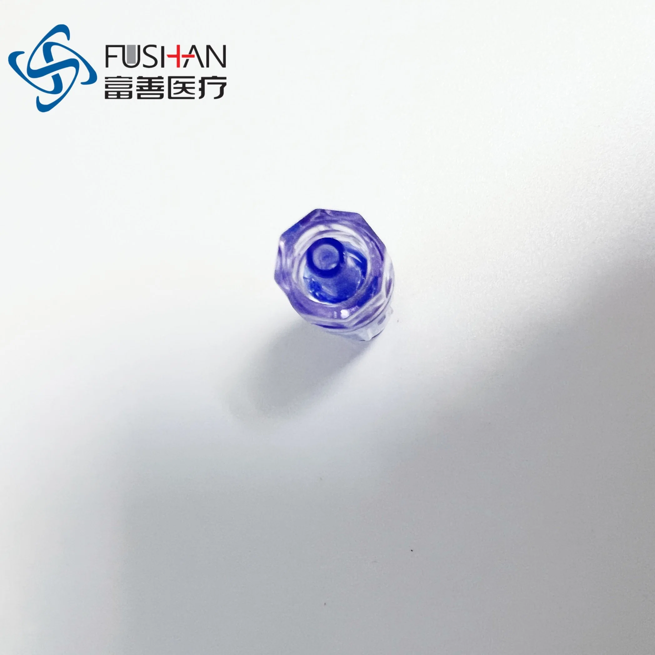 Fushan Injection Connector Plastic Syringe Luer Lock Connector Injection Site Connector Luer Lock Cap Connector IV Connector