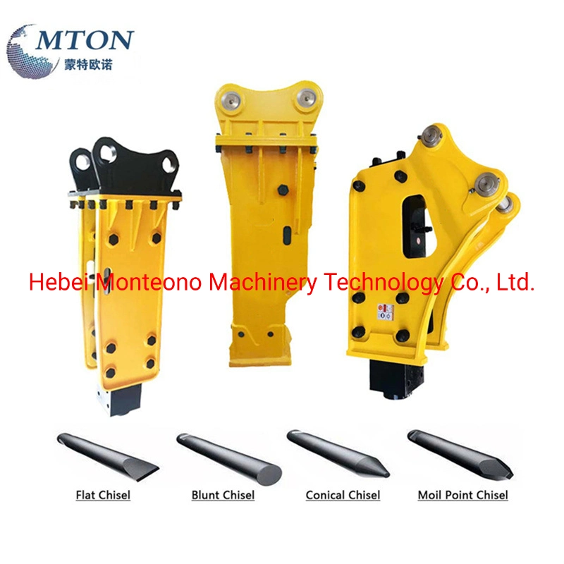 Sb40 68mm Chisel Hydraulic Breaker Attachments for Hydraulic Excavator Box Bracket Hydraulic Rock Drill