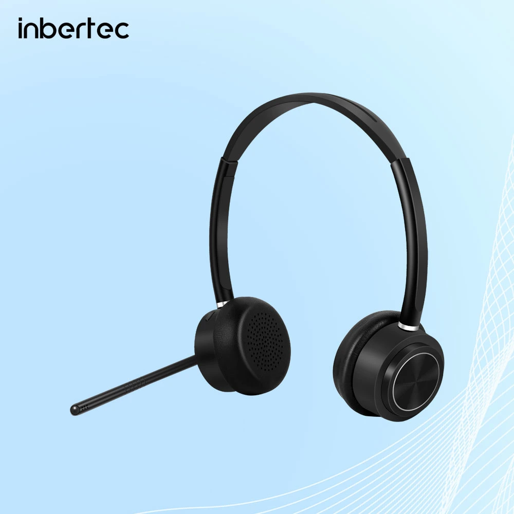 Wireless Headset with Metal CD Pattern Platec for Office